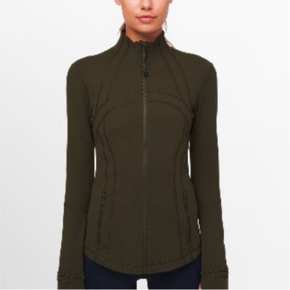 lululemon athletica Dark Olive Define Jacket Hip Length